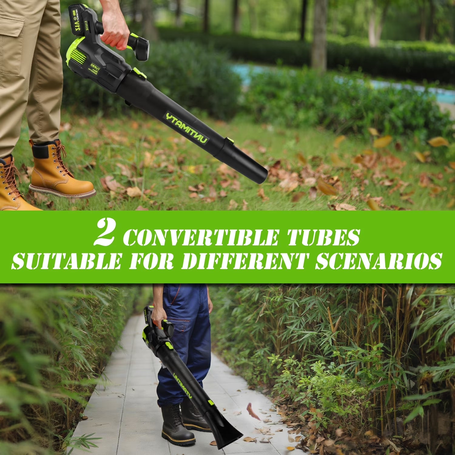 500 CFM Cordless Leaf Blower for Lawn Care 150 MPH Battery Leaf Blower Leaf Blower with 4.0Ah Battery and Charger,Green